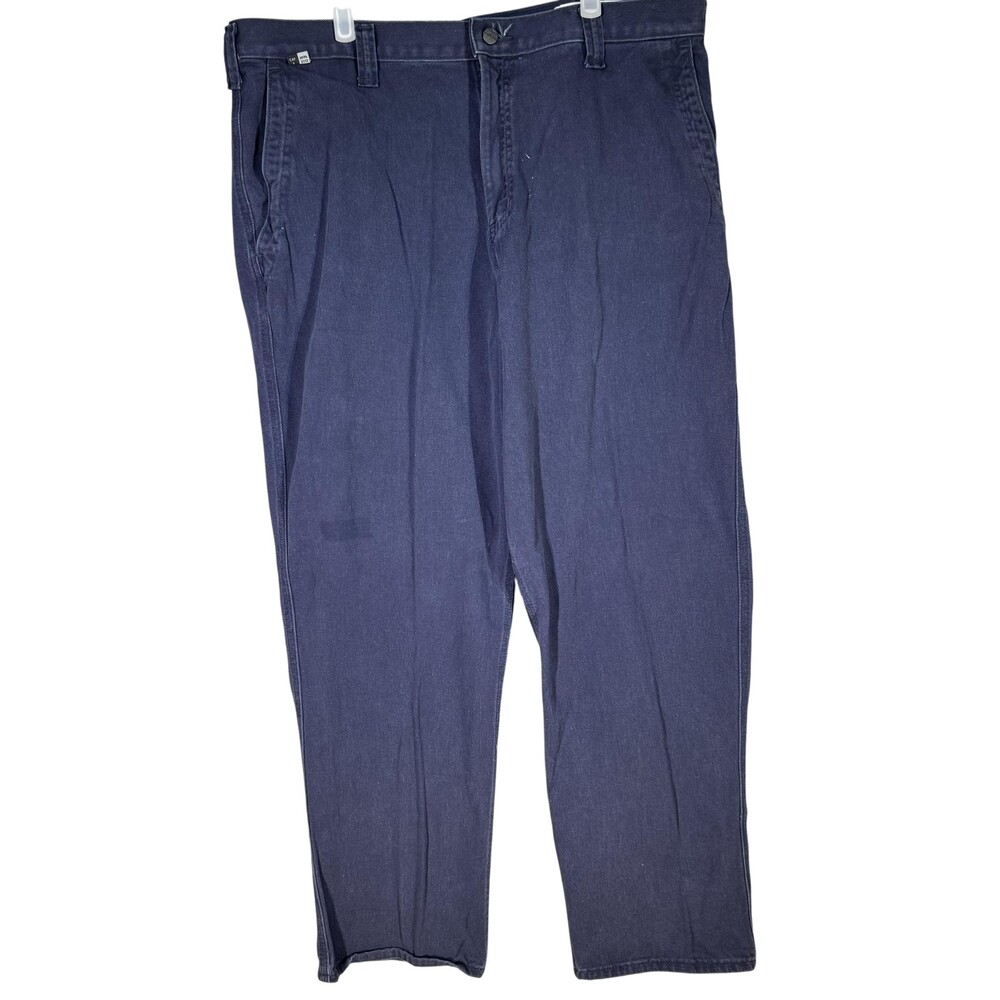 Carhartt FR Work Pants Mens 38x32 CAT2 Arc Flash Navy Utility Workwear